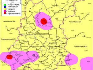 По данным ФГБУ «Верхне-Волжское УГМС», 14.06.2023 на территории области установились 3, местами 4 и 5 классы пожароопасности лесов и торфяников.